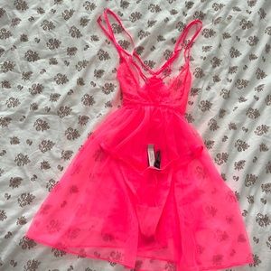 Victoria’s Secret babydoll 2 piece set nwt